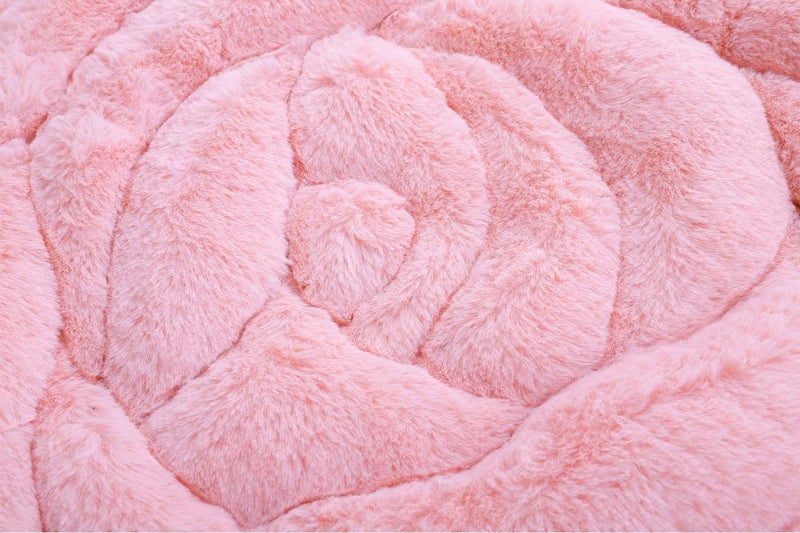 IPENNY Soft Cozy Seat Cushion Plush Rose Seat Pad Seat Pillow Relieves Back Coccyx Sciatica and Tailbone Pain Relief Chair Cushions Chair Pads for Home Office Sofa (Pink) - Image 4